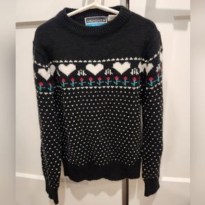 Vintage Girl's Fair Aisle Sweater Size M